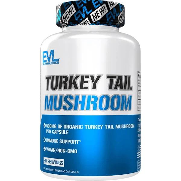 EVLution Nutrition, Turkey Tail Mushroom, 500 mg, 60 Capsules