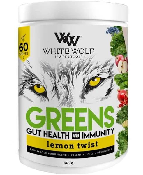 White Wolf Nutrition Greens Gut Health & Immunity Lemon Twist / 300g