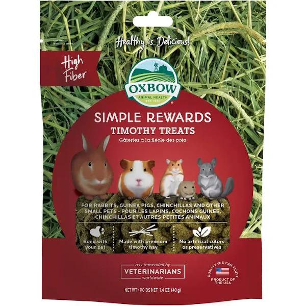 Oxbow Simple Rewards Timothy Treats 40g