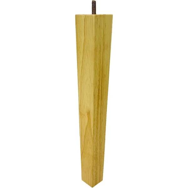 Adoored 53-40x400mm Lacquered Wood Square Tapered Furniture Leg 40135