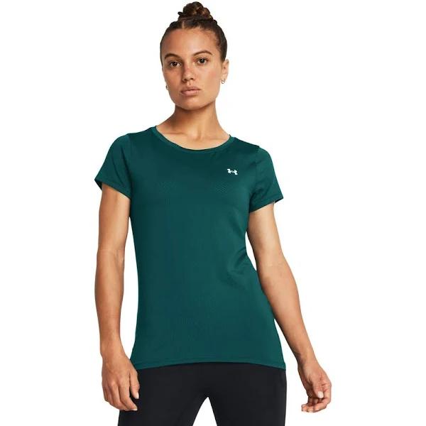 Under Armour Womens HeatGear Armour Tee Teal L