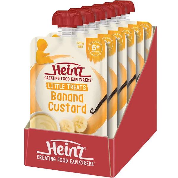 Heinz Baby Food Custard with Banana Pouch 120g