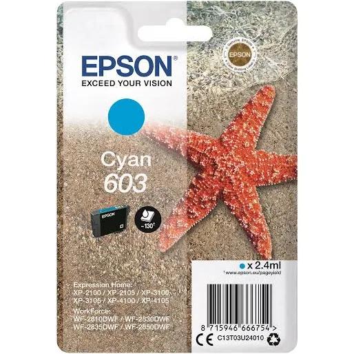 Original Ink Cartridge Epson 603 Cyan Blue