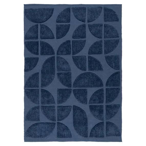 Rue Washable Floor Rug Navy Blue by Freedom