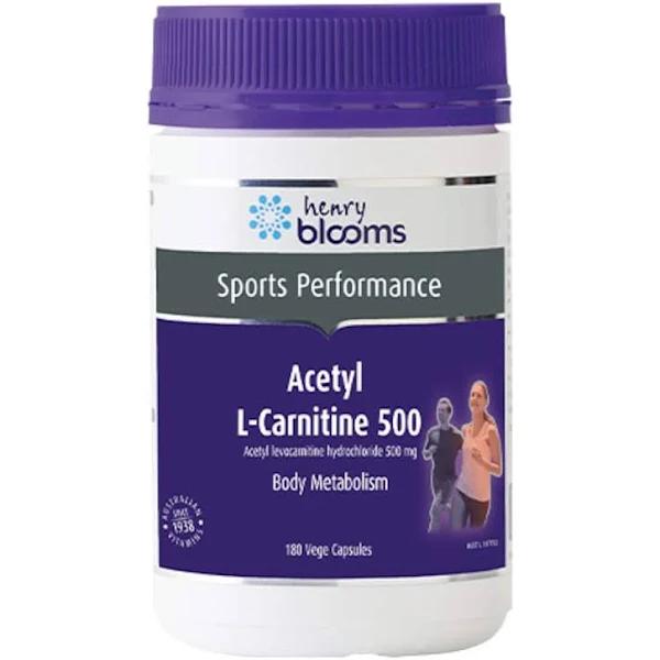 Henry Blooms Acetyl L-Carnitine 500 180 Capsules