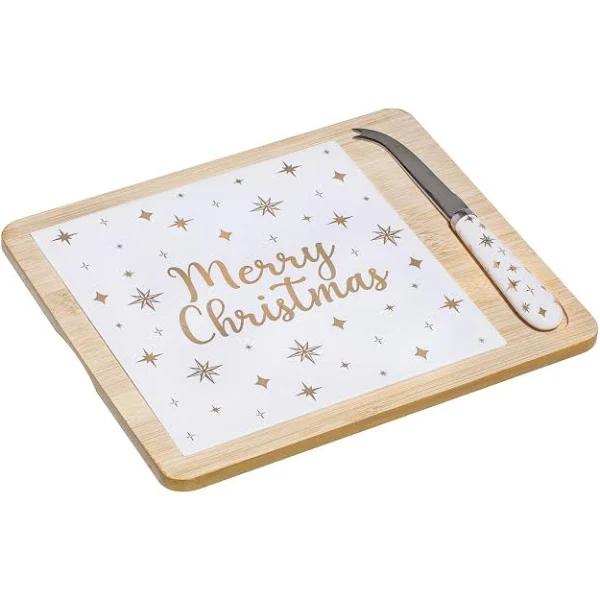 Ladelle Starry Platter & Cheese Knife Set