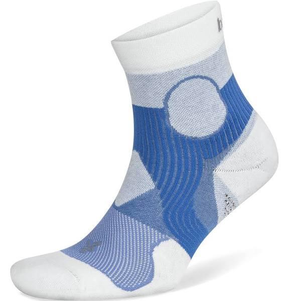 Balega Support Quarter Running Socks Palace Blue/White / L