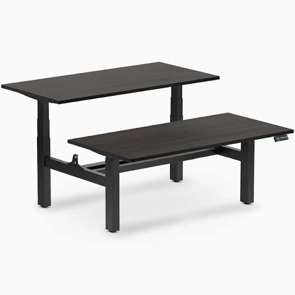 Desky Back to Back Melamine Sit Stand Workstation - 1500x750mm