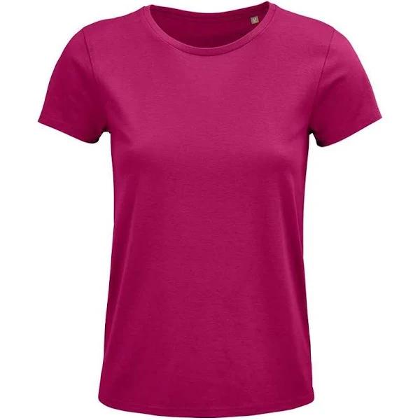 SOLS Womens/Ladies Crusader Organic T-Shirt (Fuchsia) (XL)