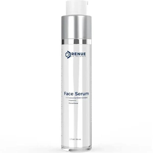 Renue Face Serum with Liposomal Glutathione, Vitamin C, NAD+, NMN, and NR 50ml | Beauty Affairs