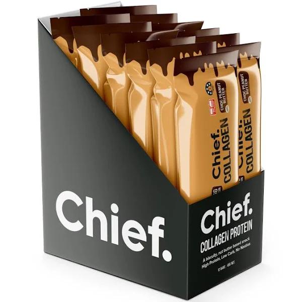 Collagen Protein Bar 45g (12 Bars) | Chief Nutrition