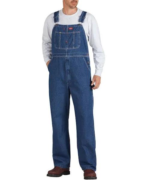 Dickies 8396 Stonewashed Indigo Bib Overalls - Stonewashed Indigo Blue, 42