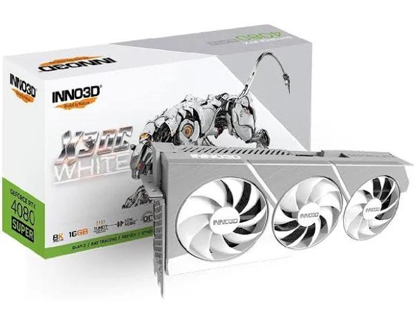 INNO3D GeForce RTX 4080 Super X3 OC White 16GB GDDR6X Graphics Card