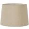 Emac & Lawton XXL Drum Lamp Shade - Dark Natural Linen - Linen Lamp Shade with E27 Fixture