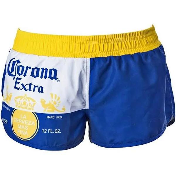 Corona Extra Label Design Women's Blue Swim Board Shorts