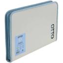 Otto Recycled Zip Expansion File Blue