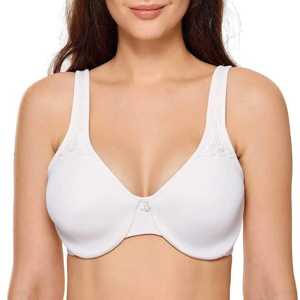 DELIMIRA Women's Smooth Full Figure Underwire Seamless Minimizer Bra