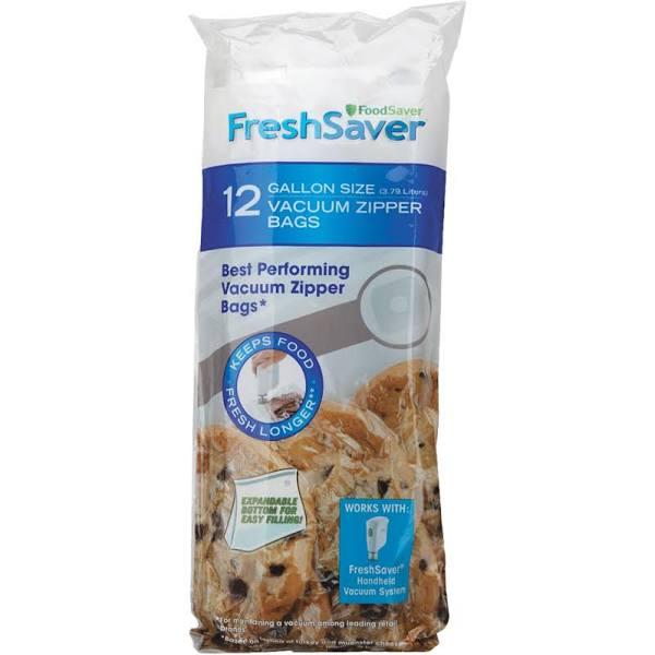 FoodSaver 1-Gallon Vacuum Zipper Bags, 12 Count, Multi