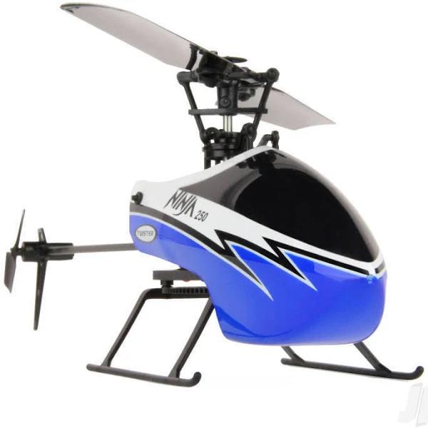 Twister Ninja 250 Blue Flybarless Helicopter 6 Axis Stabilization & Altitude Hold