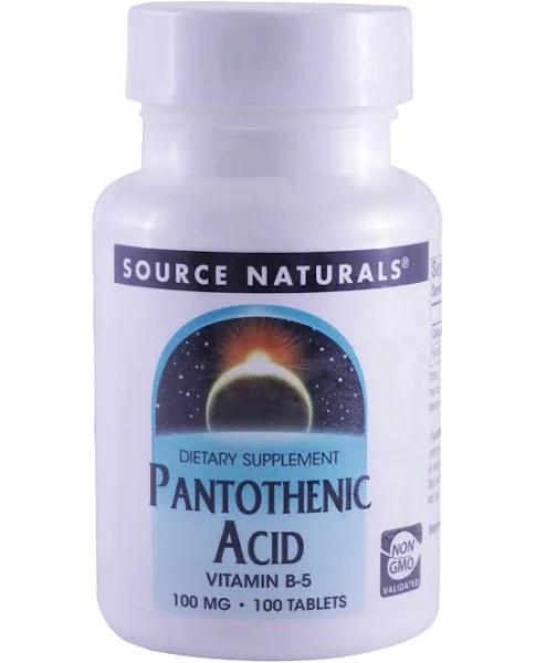 Source Naturals - Pantothenic Acid 100 mg - 100 Tablets