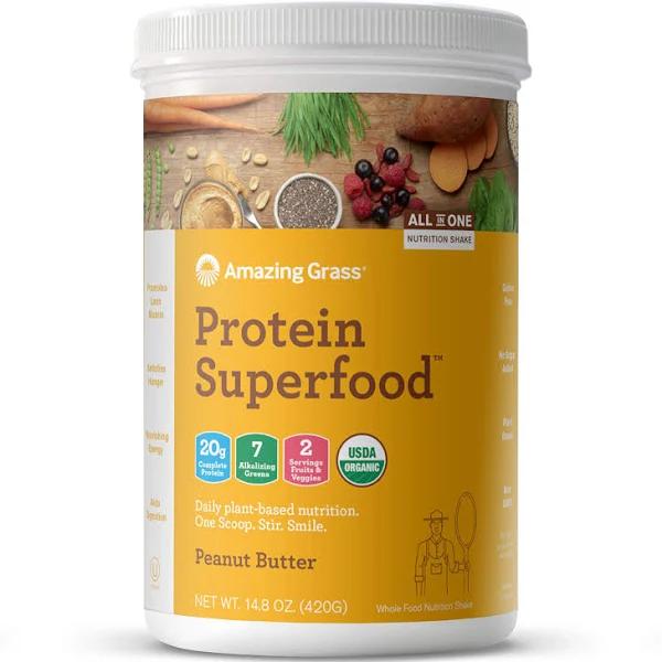 Amazing Grass Protein Superfood Peanut Butter 14.8 oz (420 g)