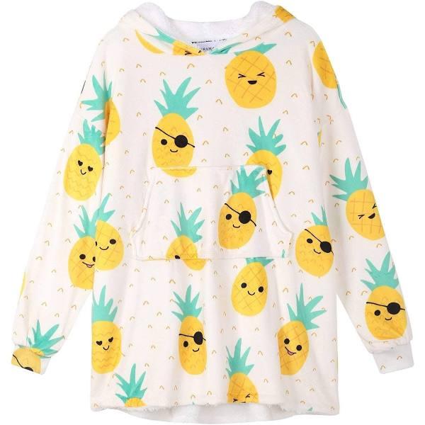 TARRAMARRA Kids Reversible Hoodie Blanket Pineapple