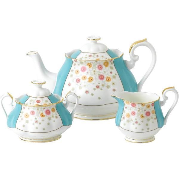 Royal Albert 100 Years 1930 Teapot Cream & Sugar