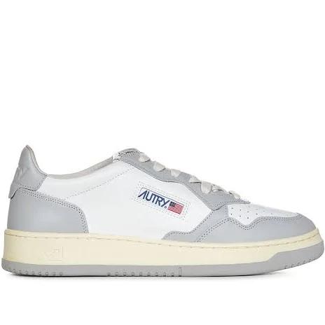 Autry | Medalist White/Grey Leather Trainer