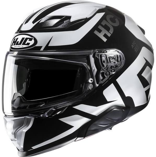 HJC F71 Bard Helmet - Black/White - XS