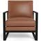 Box Leather Occasional Armchair Nutmeg by Freedom