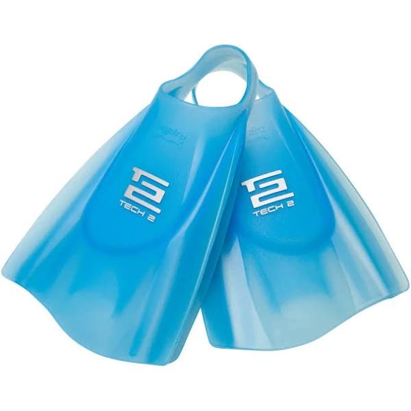 Hydro Tech 2 Soft Swim Fins (Ice Blue, S)