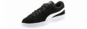 Smash V2 Suede Jr Sneakers - Youth 8-16 Years in Black/White, Size 5 by Puma