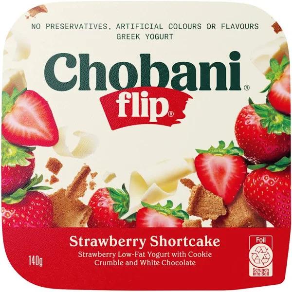 Chobani Flip Strawberry Shortcake Yoghurt 140g