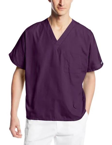 Cherokee Workwear Scrubs Unisex One Pocket Scrub Top - M - Eggplant