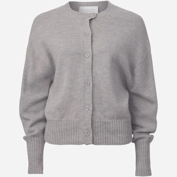 Viktoria & Woods Hart Merino Cardigan in Stone Grey, Size 4 AU