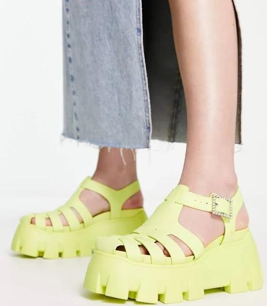 Circus NY Chunky Platform Sandals in Yellow