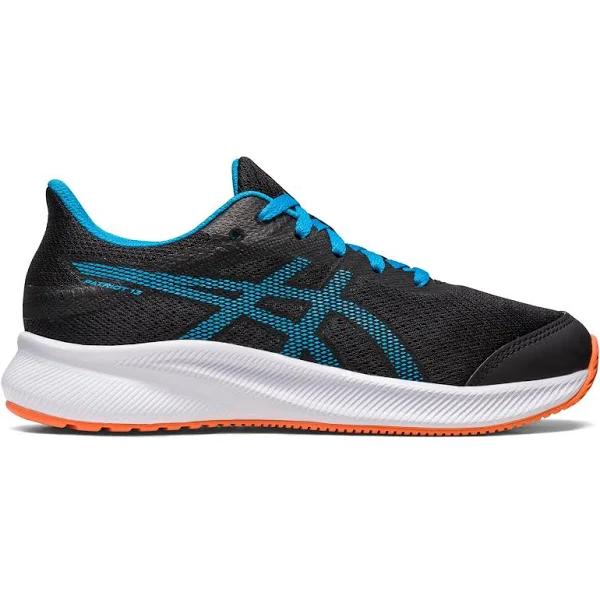 ASICS Kid's Grade School Shoes - Patriot 13 GS - Black/Island Blue 6