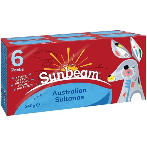 Sunbeam Sultanas Snack 6 Pack