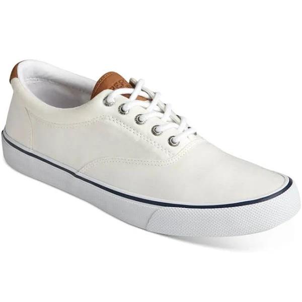 Sperry Men's Striper II CVO SW Sneaker - White -Canvas Cotton - Size 11