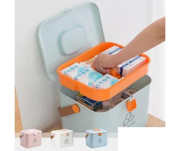 Medicinee Box Pill Storage Container Household Travel Organiser First Aid Case