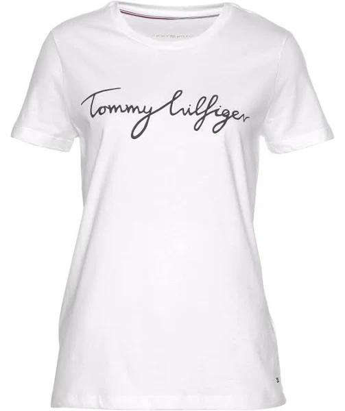 Tommy Hilfiger Heritage Crew Neck Graphic Tee in White XS