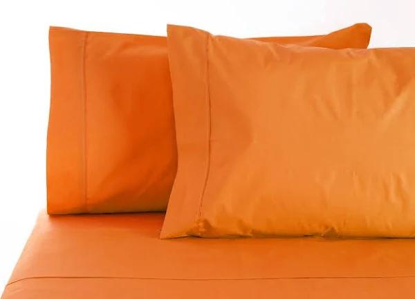 Jenny Mclean La Via 400TC Sheet Set (Orange) - Double