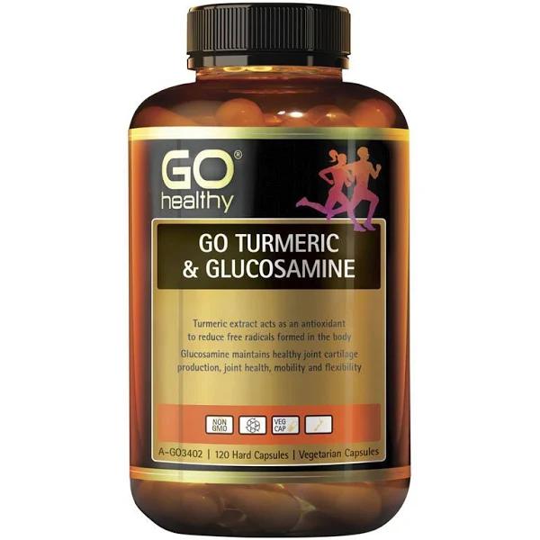 Go Healthy Turmeric & Glucosamine 120 Vege Capsules