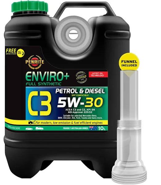 Penrite ENVIRO+ C3 5W-30 Engine Oil 10L - EPLUSC3010