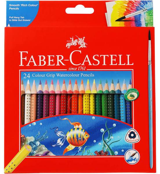 Faber-Castell Grip Watercolour Pencils 24 Pack