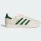 adidas-Gazelle Low Trainers-Men-Cloud White / Dark Green / Gold Metallic-M 7 / W 8