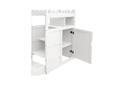 Flavia Timber Bunk Bed with Storage Staircase - White