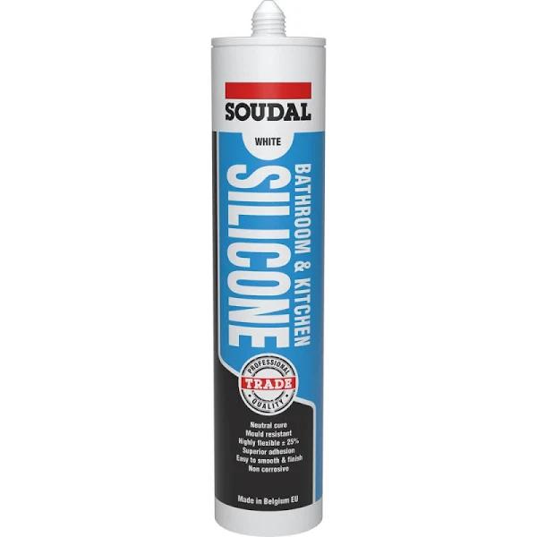 Soudal Bathroom & Kitchen Silicone 300ml - Translucent