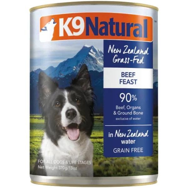 K9 Natural Dog Canned Food - Beef Feast - 370g*12