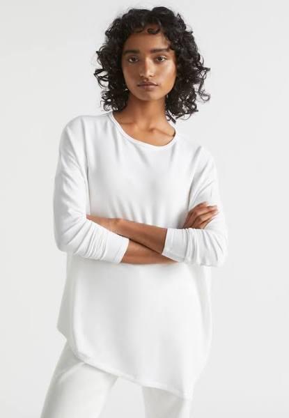 Seed Heritage Core Asymmetrical Top in White XXS